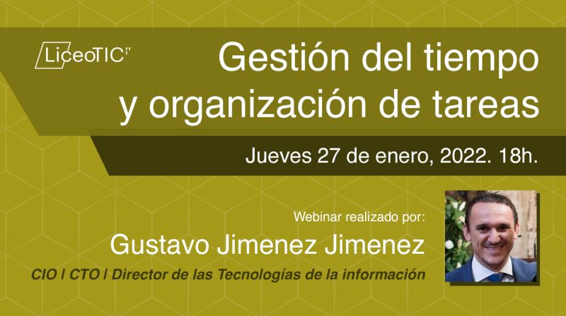 Webinar Gestión del tiempo y organización de tareas